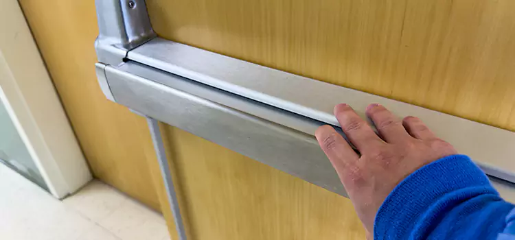 Installing a Push Bar on a Door Harvey